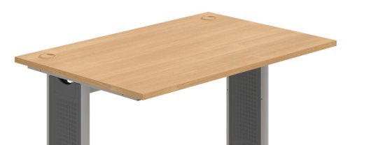 Pracovní deska stolu HOBIS Flex FS 1800 — tloušťka 25 mm a 2 mm ABS hrana